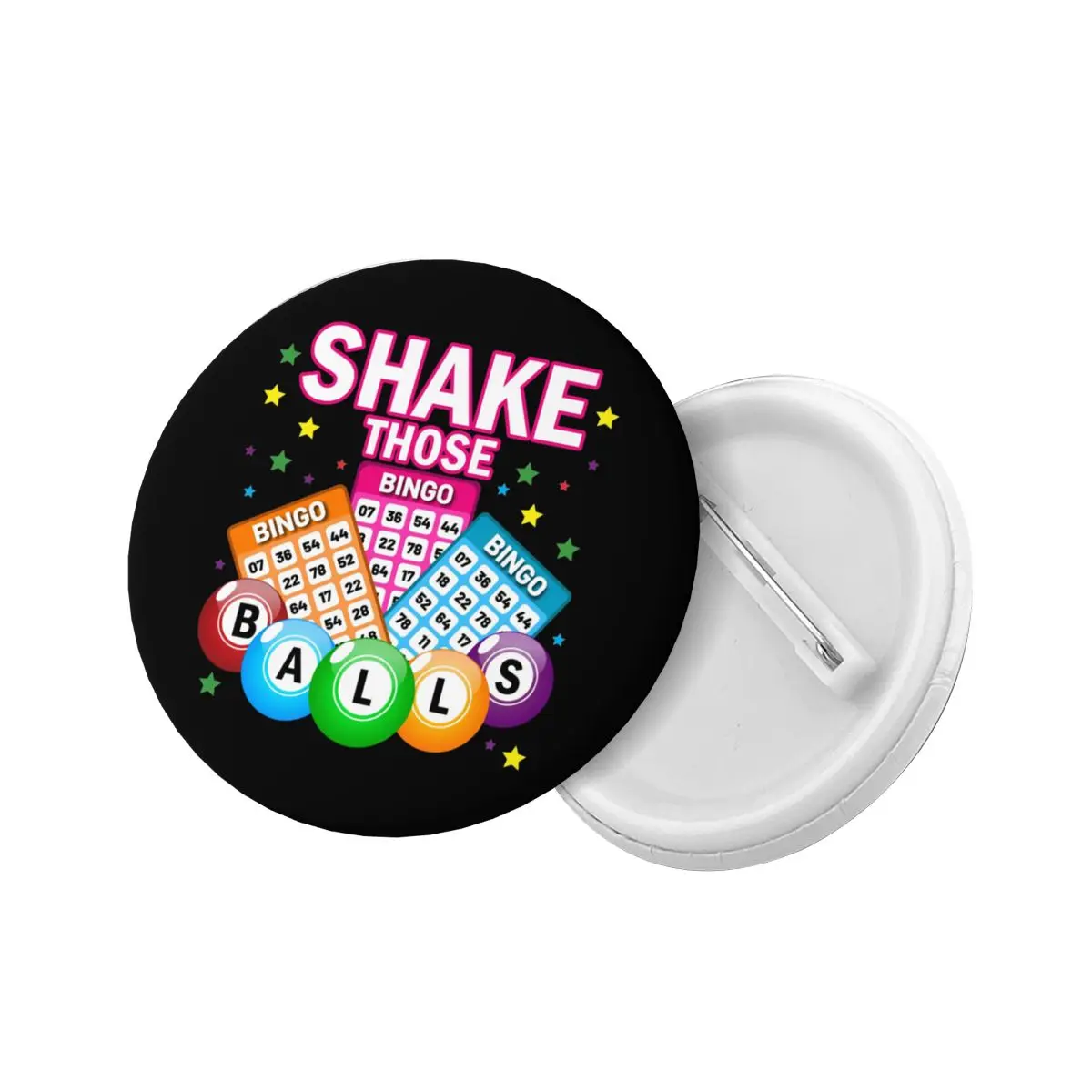 Shake Those Balls Funny Bingo Pin Back Buttons Personalize Brooch Badge for Jeans Pinback Birthday Gift