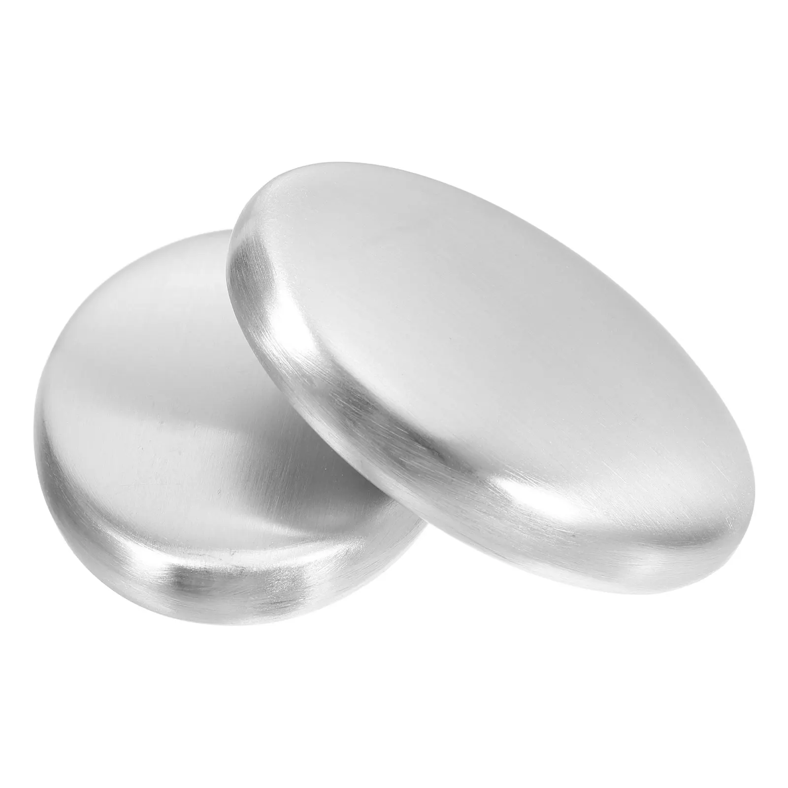 สบู่กำจัดกลิ่นสแตนเลส 2 ชิ้น สบู่โลหะแบบใช้ซ้ำได้ สำหรับทำความสะอาดมือในครัว กำจัดกลิ่นปลา