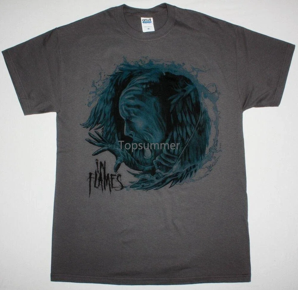 

In Flames Siren Charms Grey Charcoal T Shirt At The Gates Dark Tranquillity