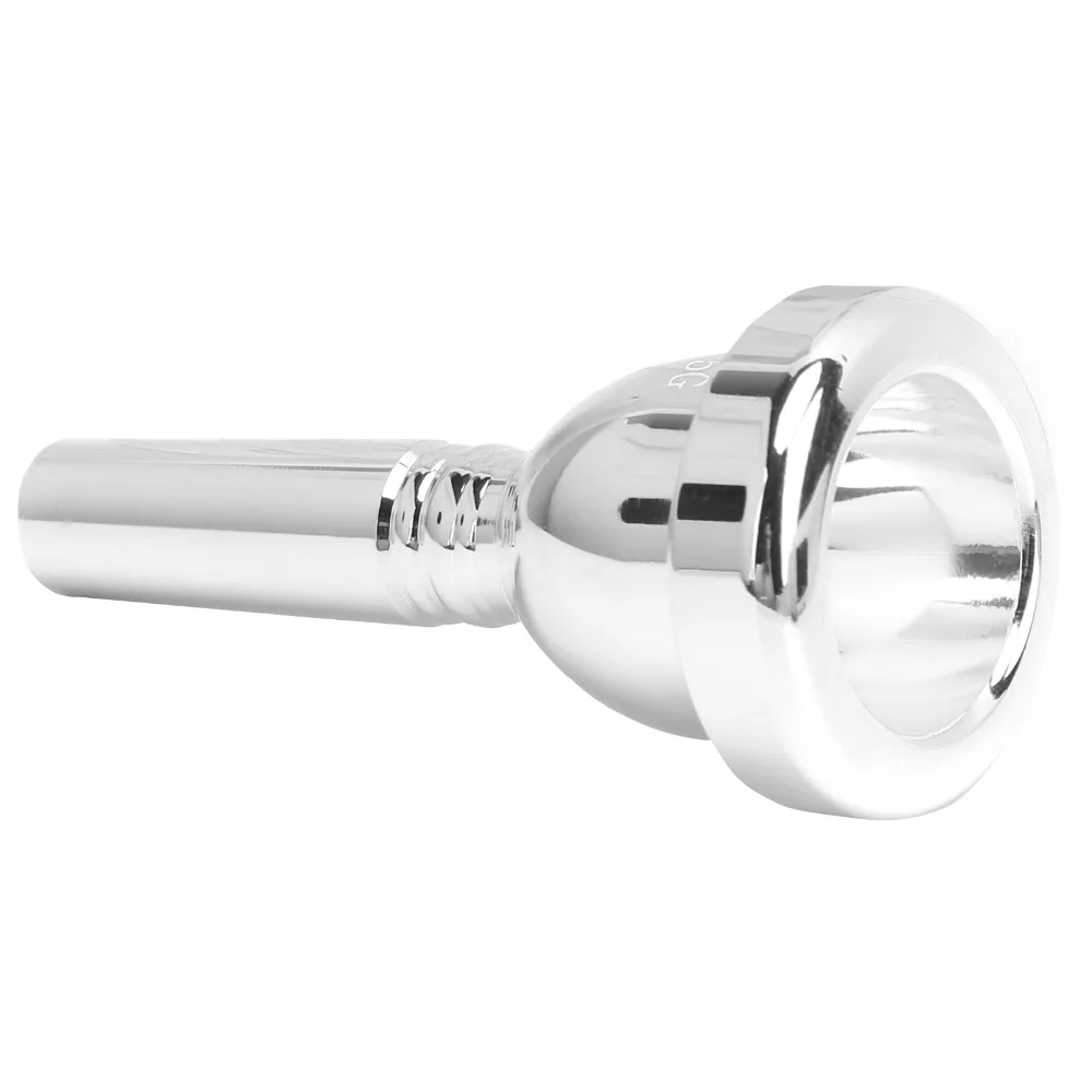 Metal Euphonium Mouthpiece 5G 12.7mm Bore Size Silver Trombone Mouthpiece Brass Instrument Accessories Wind Instrument Playing