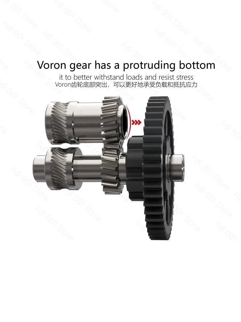 For Mellow Hardened Steel Integrated Extrusion Wheel 3D Printer BMG/Sunrise/Voron CW1/CW2 Gear