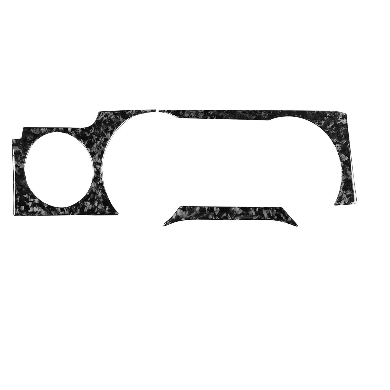For Ford Mustang 2005-2009 Forged Carbon Fiber Dashboard Speedometer Panel Frame Decorative Car Interior Accessory Stickers