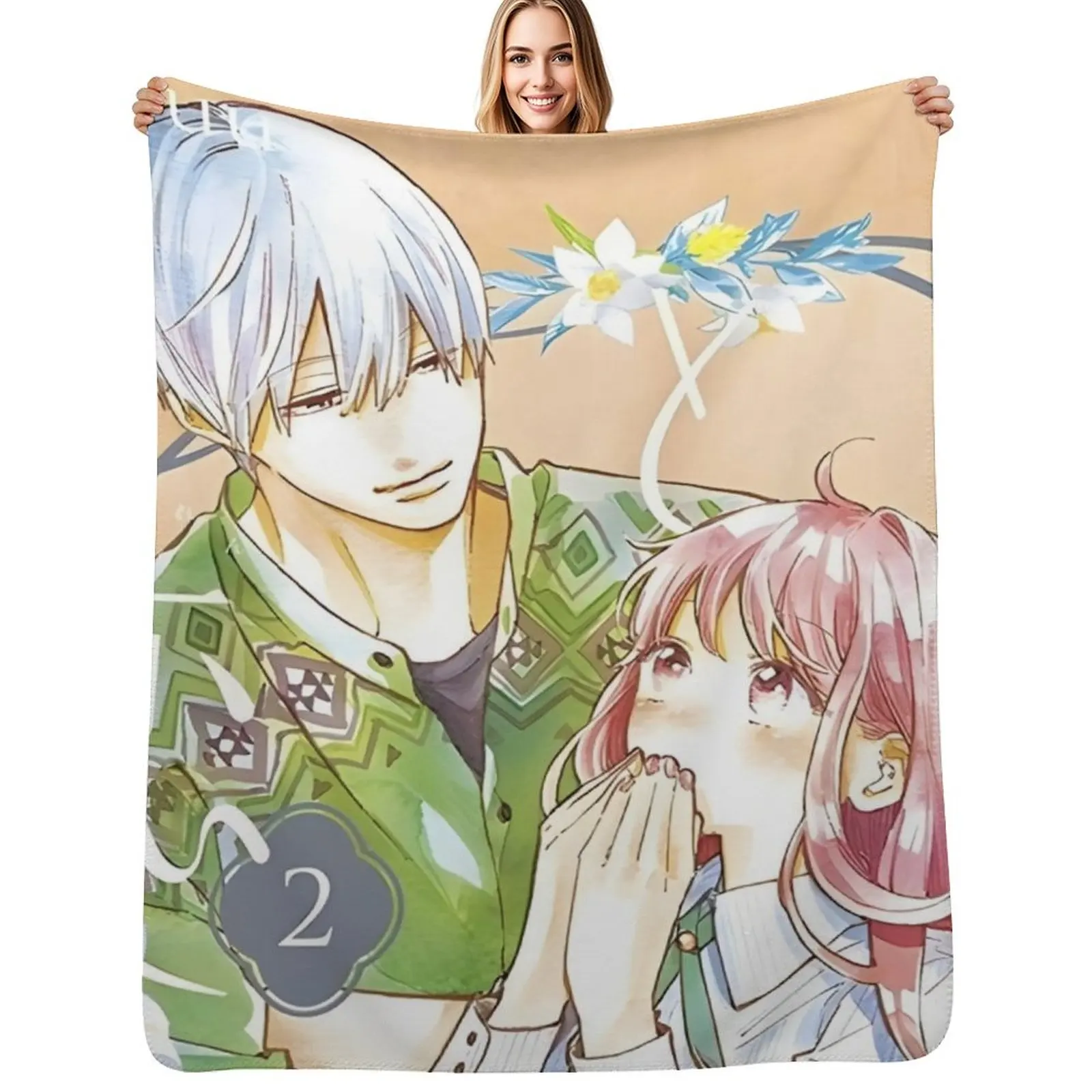 

A Sign of Affection Yubisaki to Renren - Nagi Itsuomi Itose Yuki Throw Blanket Year Round Soft Comfortable Blanket for Home