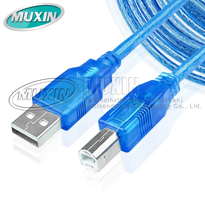 USB 2.0 Printer Data HigH-speed Square Port ConneCtion AdApter Cable A To B Male With Shielded Magnetic Ring