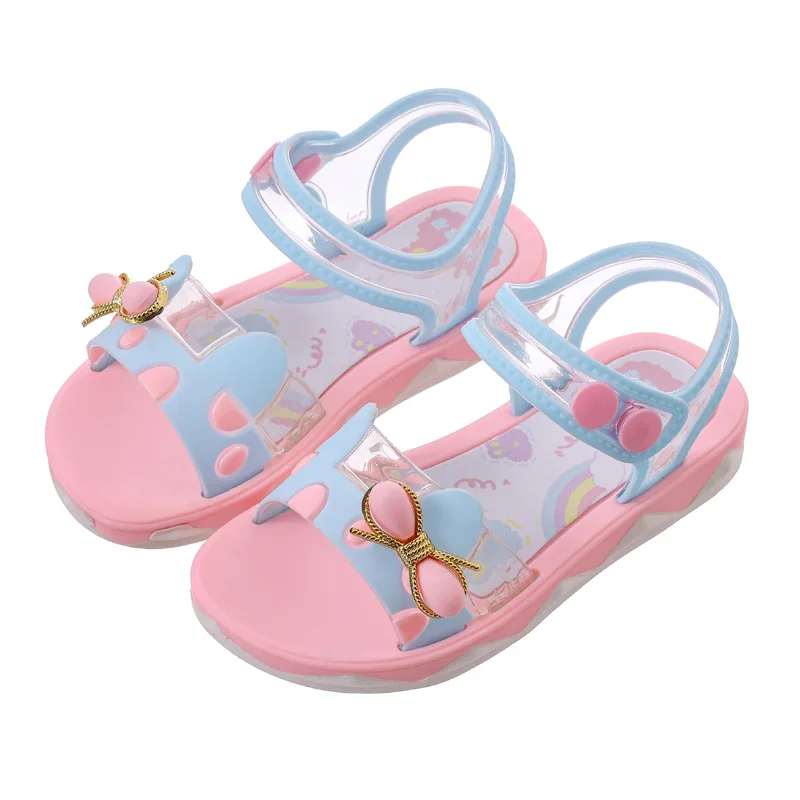 Kids Sandals Summer New Fashion Sandals Princess Shoes Student Shoes Soft Sole Beach Shoes Sandals for Girls Kid Shoes Sandalias