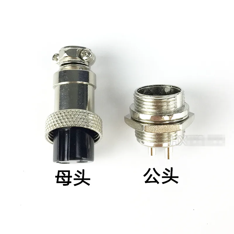 10pcs GX16 Nut TYPE Male & Female Electrical Connector 2/3/4/5/6/7/8/9/10 Pin Circular Aviation Socket Plug Wire Panel Connector