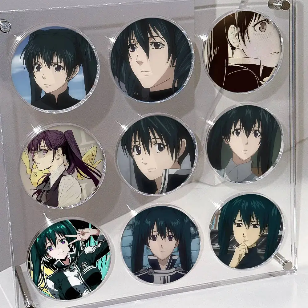 1pc Anime D.Gray-man Lenalee Lee Cartoon Style Badge Brooches On Backpack Decoration Round Enamel Pins For Accessorys