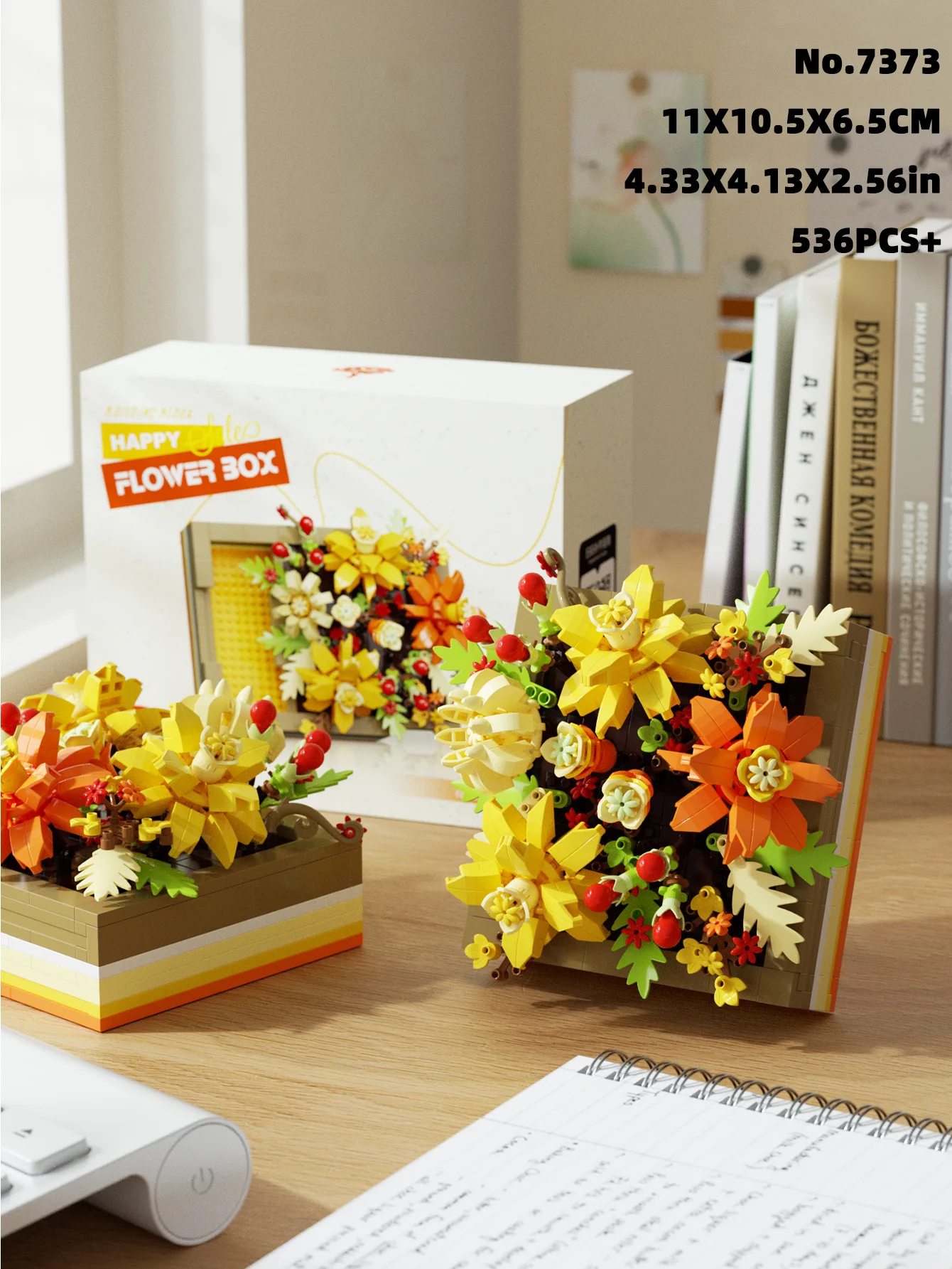 5-types bloembak bouwstenen eeuwige bloem bouwsteen speelgoed DIY desktop decoratie verjaardagscadeautjes festival cadeau
