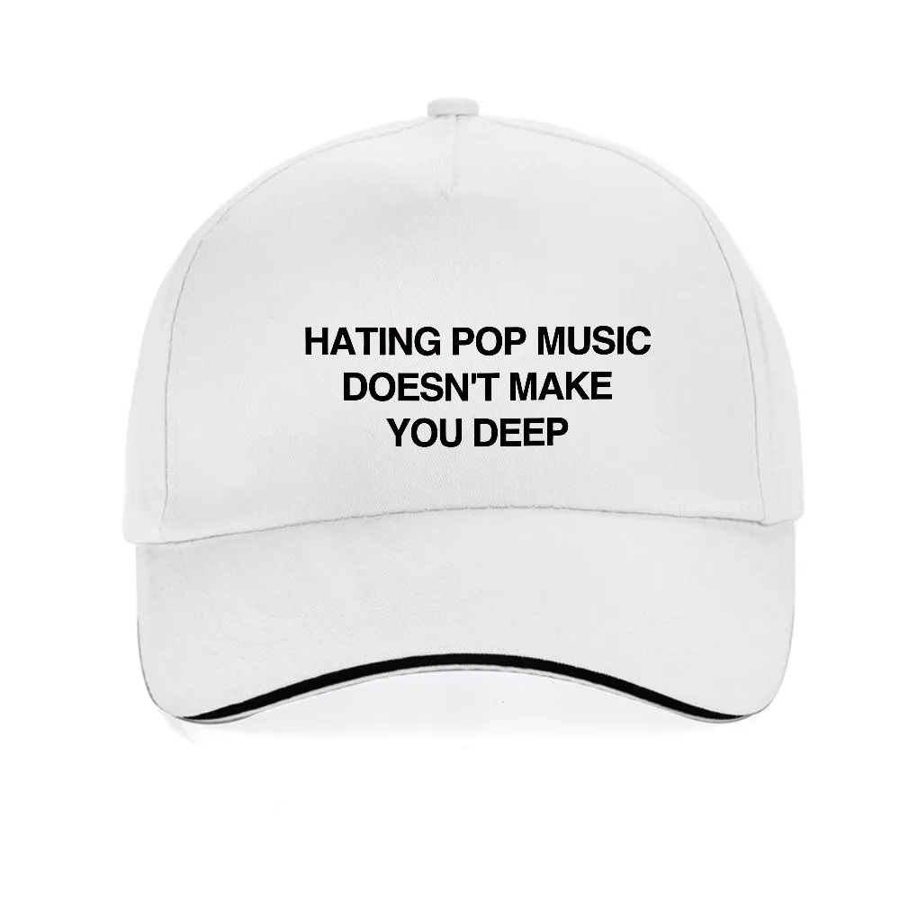 

Addison Rae Hating Pop Music Doesn't Make You Deep baseball cap Unisex Style Adjustable Sun Caps fashion Harajuku casual hats