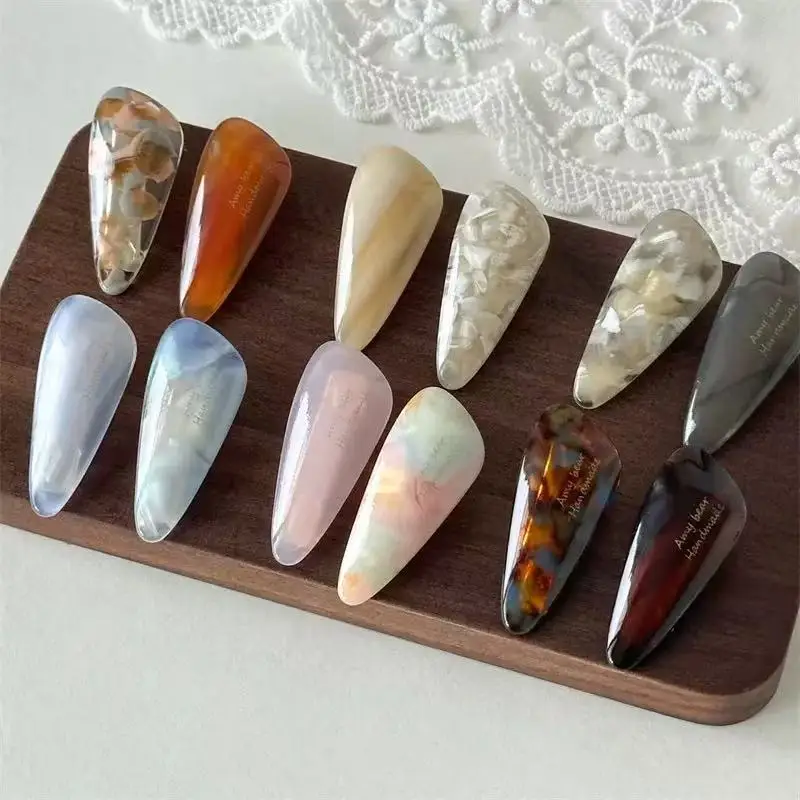 2 teile/satz Acetat Haar Clips Nette Süße Waterdrop Geometrische Barrettes Seite Pins Haarnadel Frauen Haar Zubehör – Detail 2