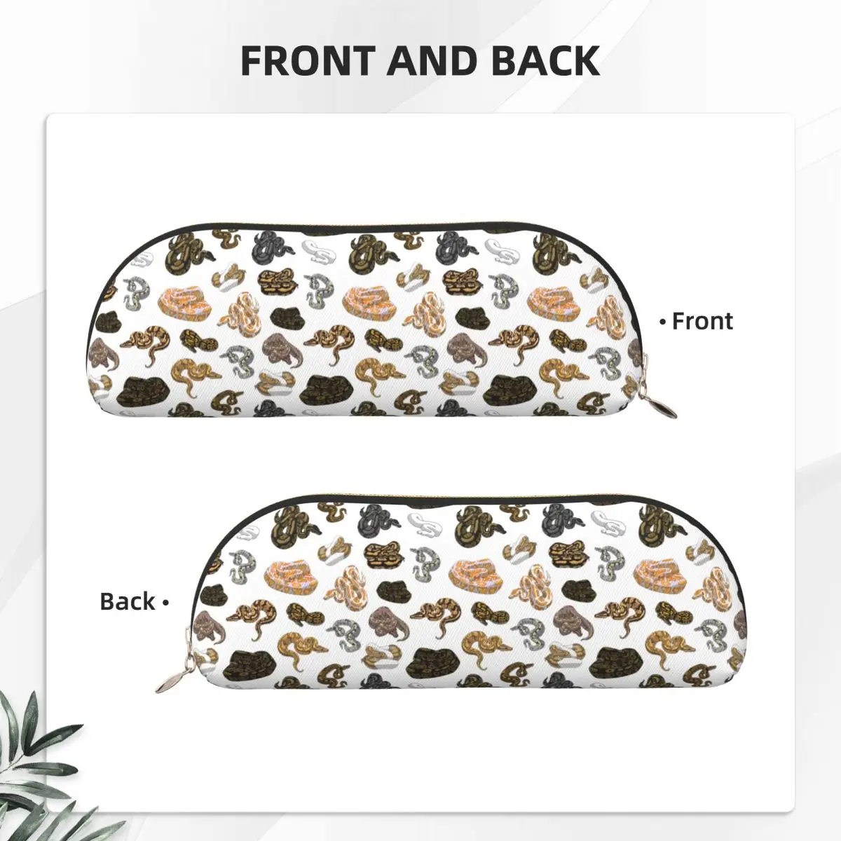 الكرة بيثون مورف الأفعى نمط مقلمة الحقيبة قلم رصاص تخزين لوازم مكتبية سعة كبيرة صندوق القلم حقيبة أقلام رصاص طالب