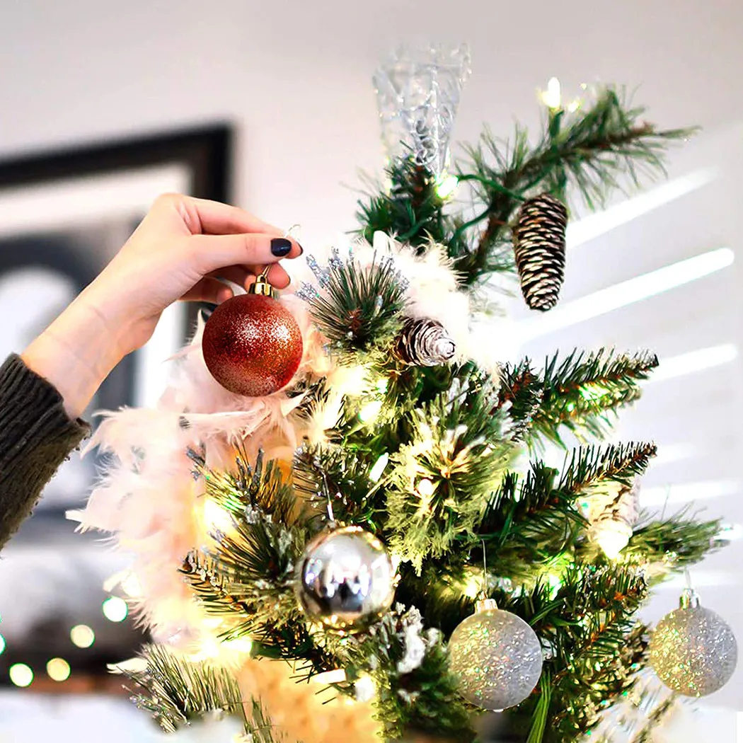 عيد الميلاد كرات الديكور كرات الحلي زينة عيد الميلاد المنزل داخلي الحلي في الهواء الطلق حفل زفاف 36 قطعة حديقة معلقة