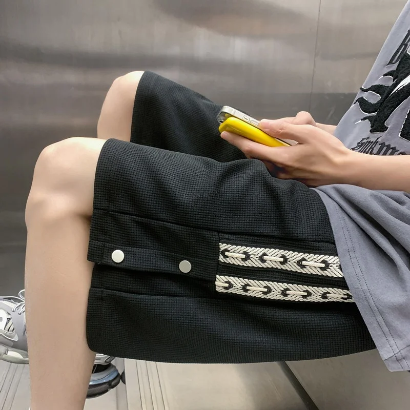 

Мужские летние повседневные баскетбольные шорты свободного кроя в американском стиле, оверсайз, спортивные, прямые брюки длиной до колена