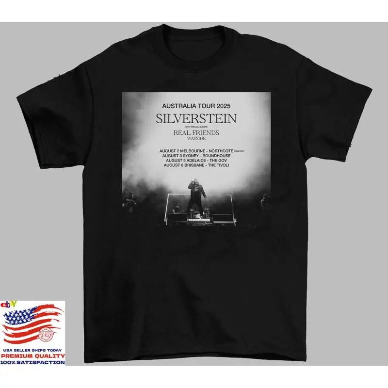 

Silverstein Band AUSTRALIA tour Cotton T Shirt Full Size S-5XL