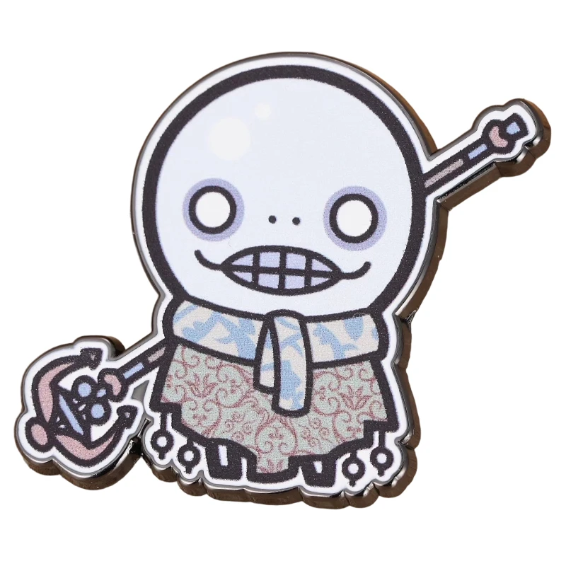 NieR-Automata Emil رئيس المينا دبوس ARPG الطرفية جمع شارة لعبة فيديو إلهام بروش ألعاب هدية تذكارية #3