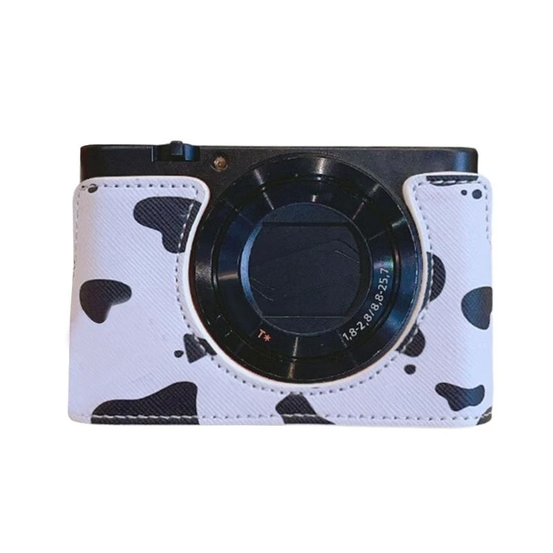 Y2GD PU Leder Halbkameras Hülle für Kamera mit unten öffnen Easy Battery Access Pitchient Protector