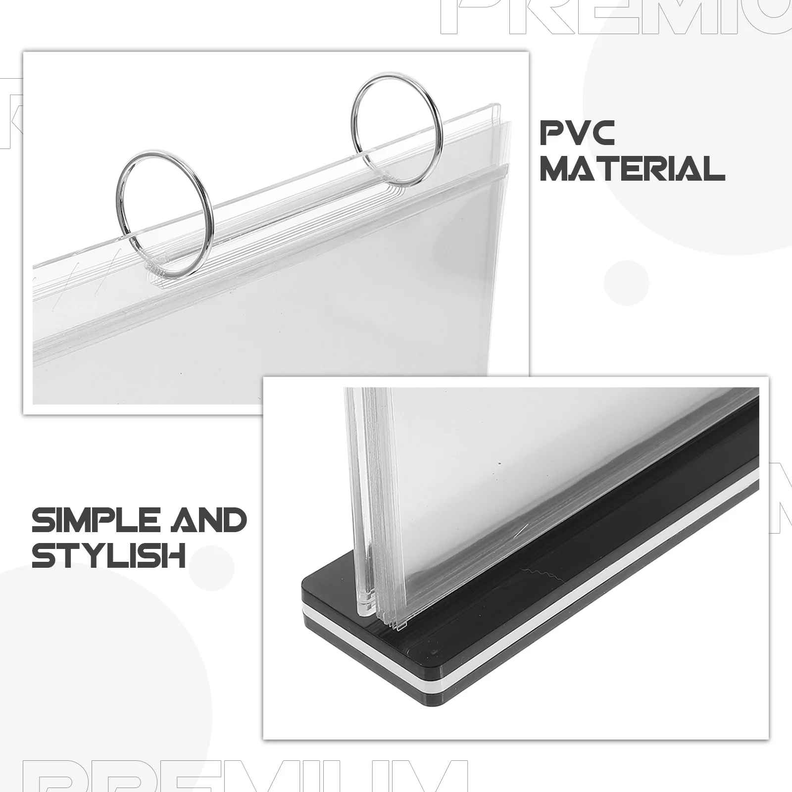 A5 القائمة عرض موقف لمطعم بار منضدية علامة حامل كتيب حامل ورقة العلامة المنظم البلاستيكية مستقرة تنوعا #3