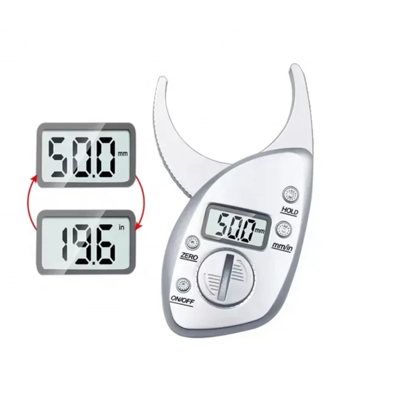 New Digital Body Fat Caliper Monitors Electronic LCD Digital Body Fat Analyzer Pack Skin Muscle Tester Thickness Caliper