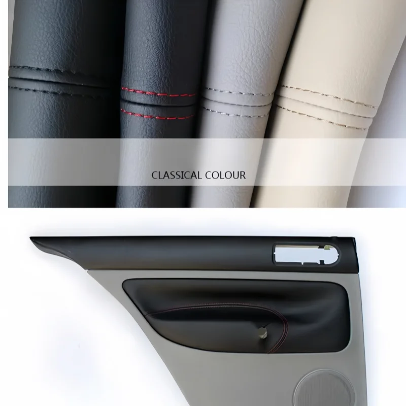 For VW Golf 4 MK4 Bora Jetta 1998 1999 2000 2001 2002 2003 2004 2005 Armrest Panel Suede Leather Cover Trim Door panel leather view 3