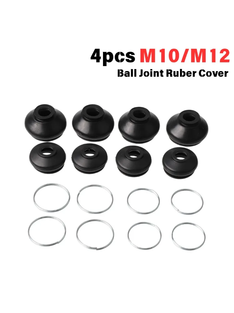 AliExpress NONE 4 Pcs M10/M12 Ball Joint Rubber Cover Suspension Steering Tie Rod Ends Dust Protection Cover For Chinese ATV Go Kart Quad Bike