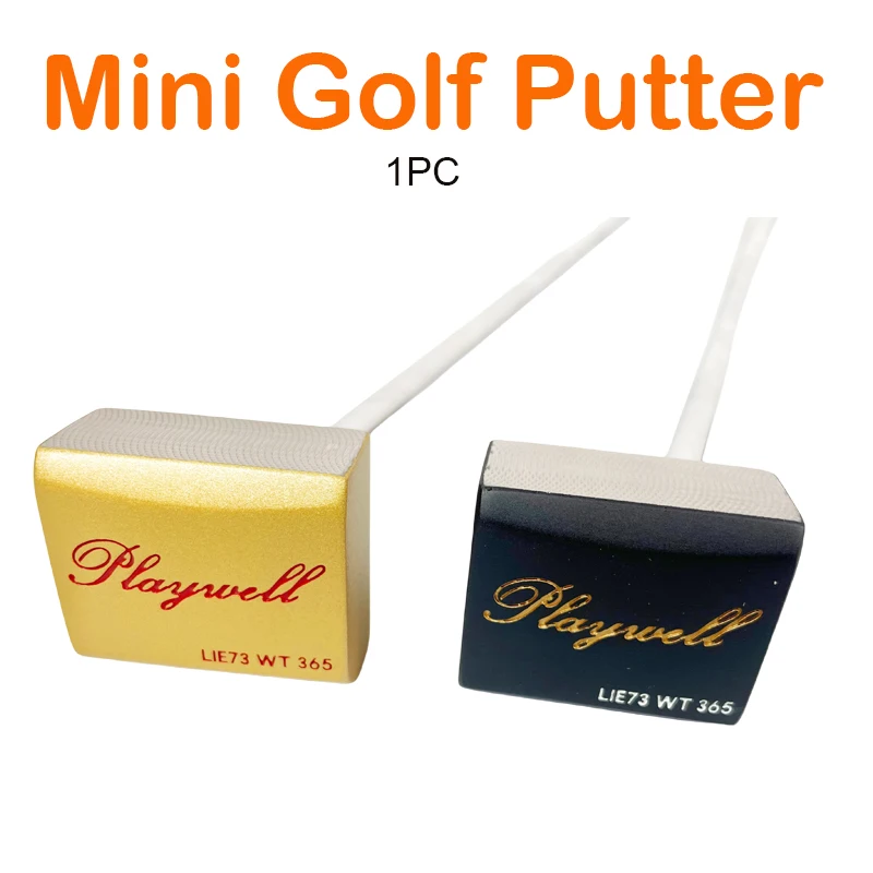 2024 New Design Golf Putter for Practice Gold/Black Small Golf Putter with Headcover Golf Clubs Golf Putting Practice Aid