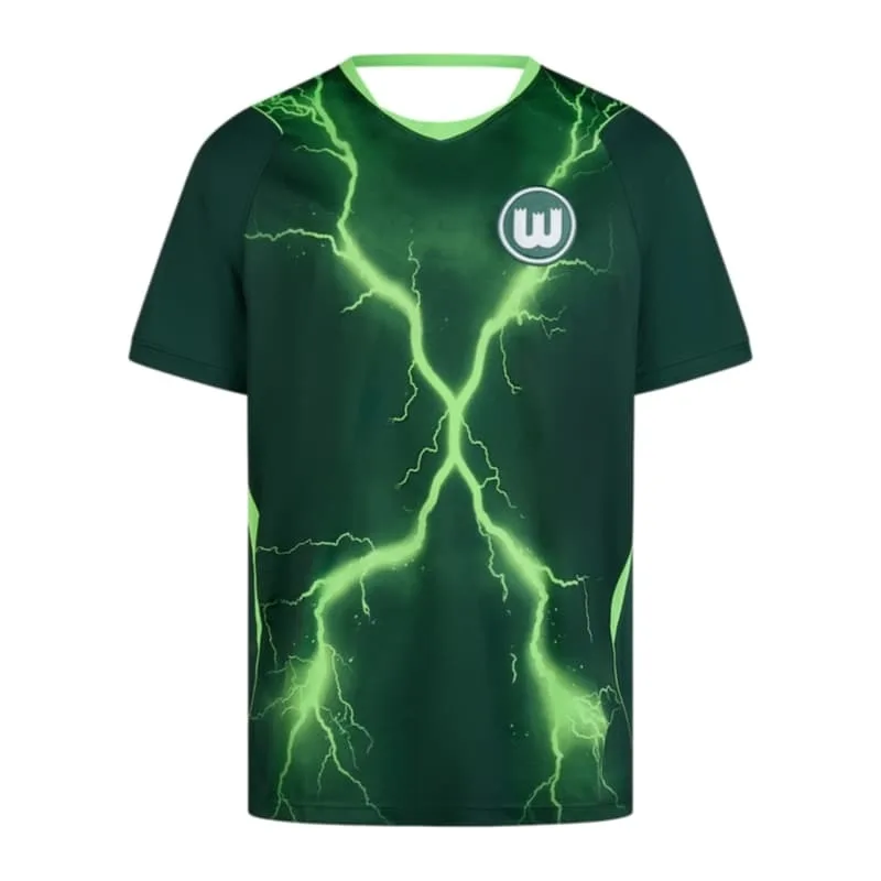 2026 New VfL Wolfsburg 26-27 Season Home and Away Jerseys, Sports T-Shirts, Men's and Women's Fan Training Tops, Family Matching
