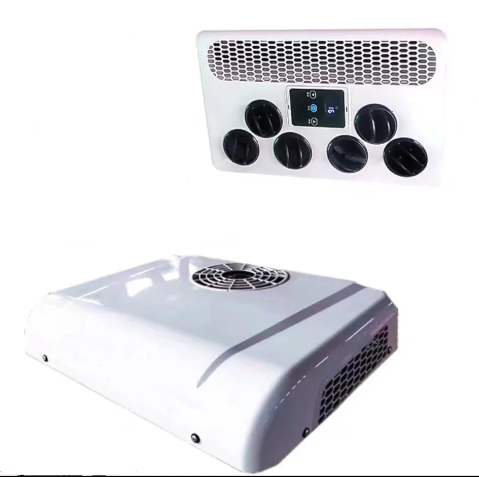 China Factory Auto Parts Vehicle Low noise Rooftop DC 24v Trailer Truck Battery Powered 9600BTU Air Conditioner