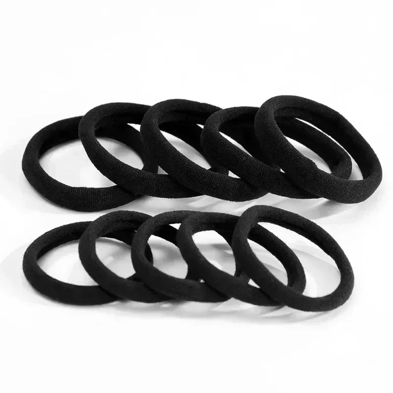 Hoge elastische haarbanden voor dames meisjes zwarte haarband rubberen banden paardenstaart houder scrunchies kinderhoofdband haaraccessoires