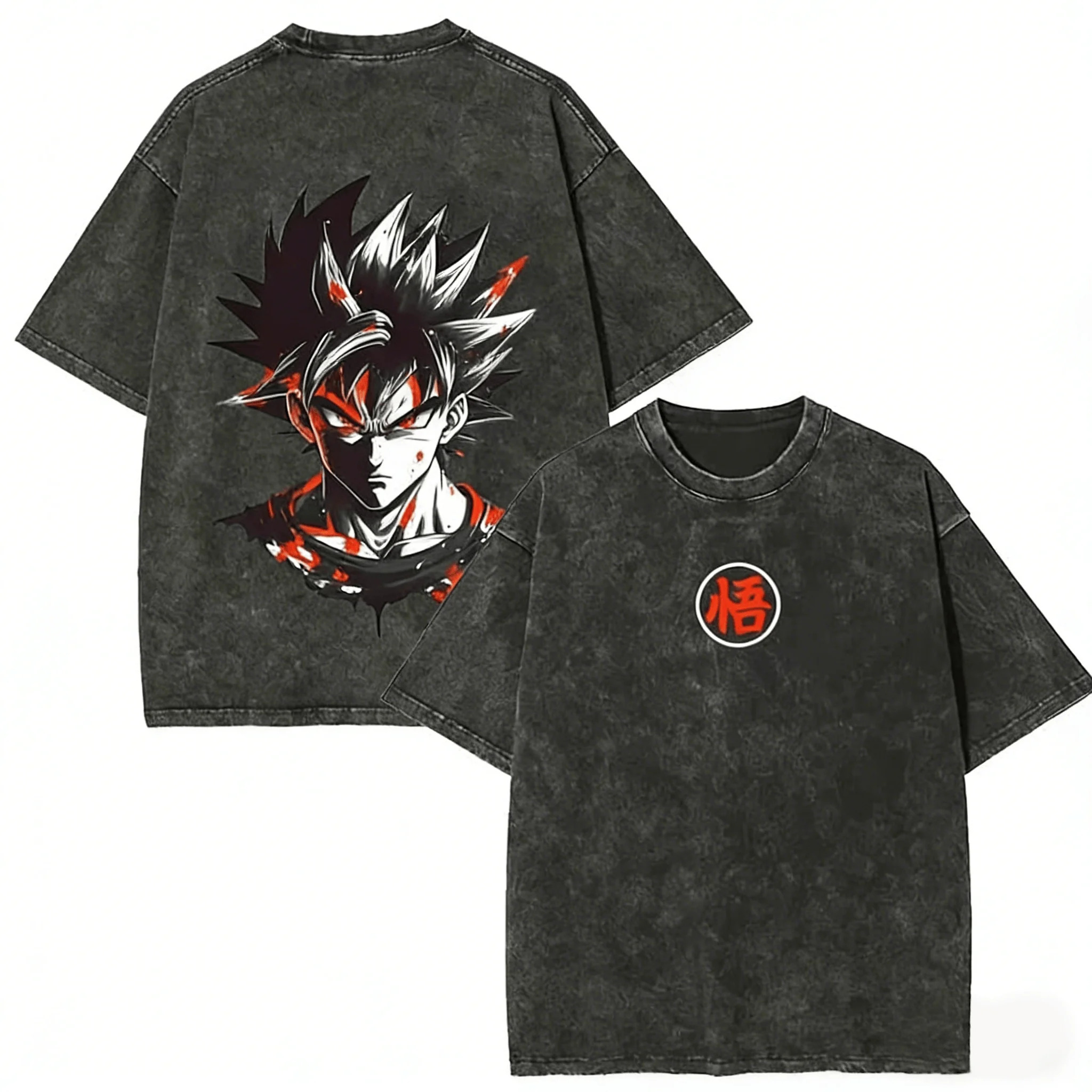 

2026 Dragon Ball Ultra Instinct Goku Red Print Cotton Oversized T-Shirt for Men Women Casual Loose Fit Unisex Anime Graphic Top