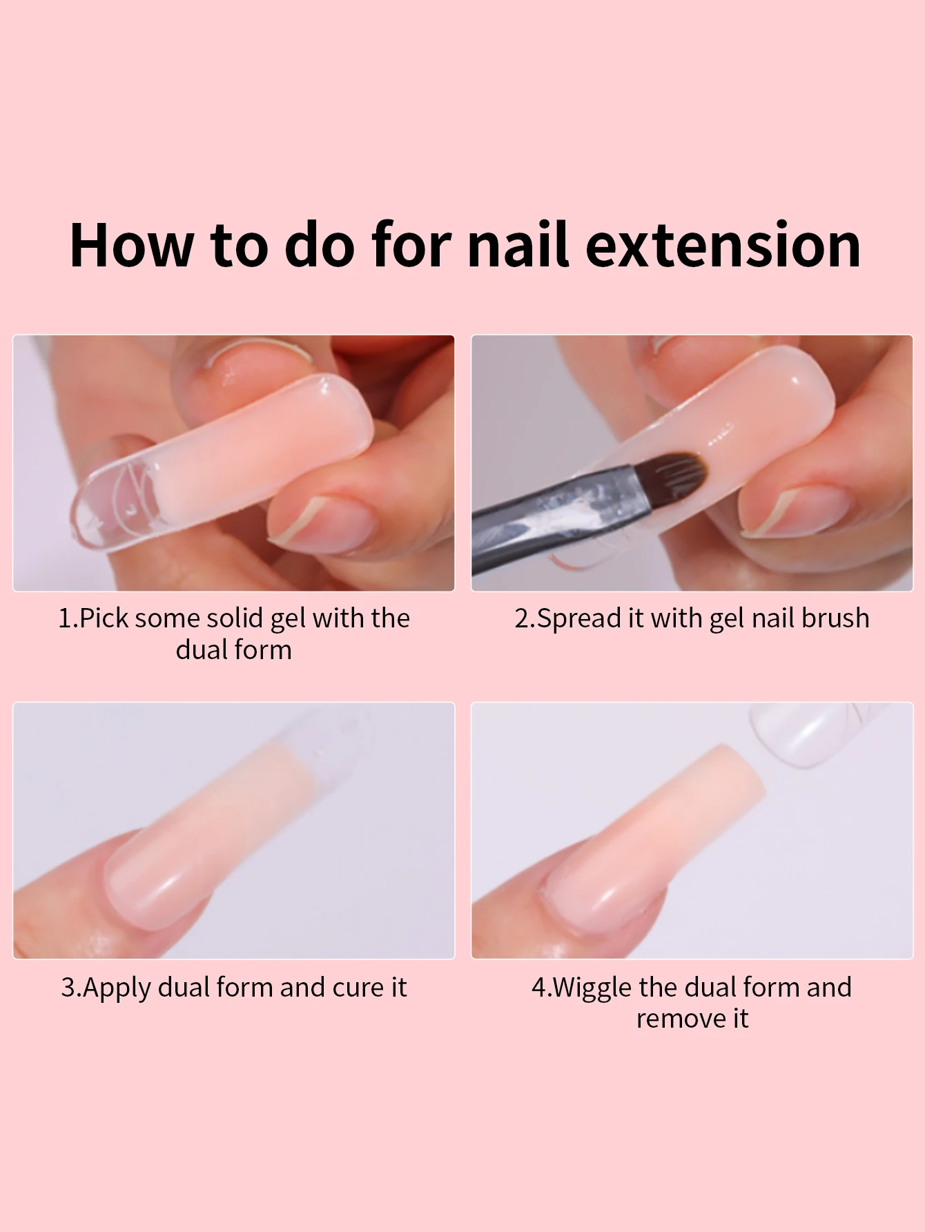 RS NAIL 5g Jelly Nail Extension Gel Nail Polish Nude Pink Builder   Extension Gel Soak Off UV Self-leveling Construct Nail Gel
