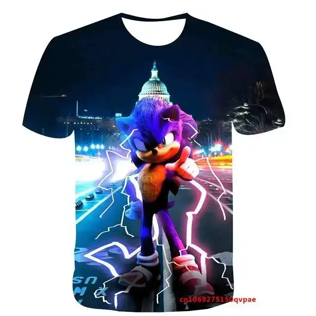 2024 primavera estate New Sonics t-shirt stampata in 3D Set abbigliamento per bambini divertimento alla moda abbigliamento Pokemoned di alta qualità