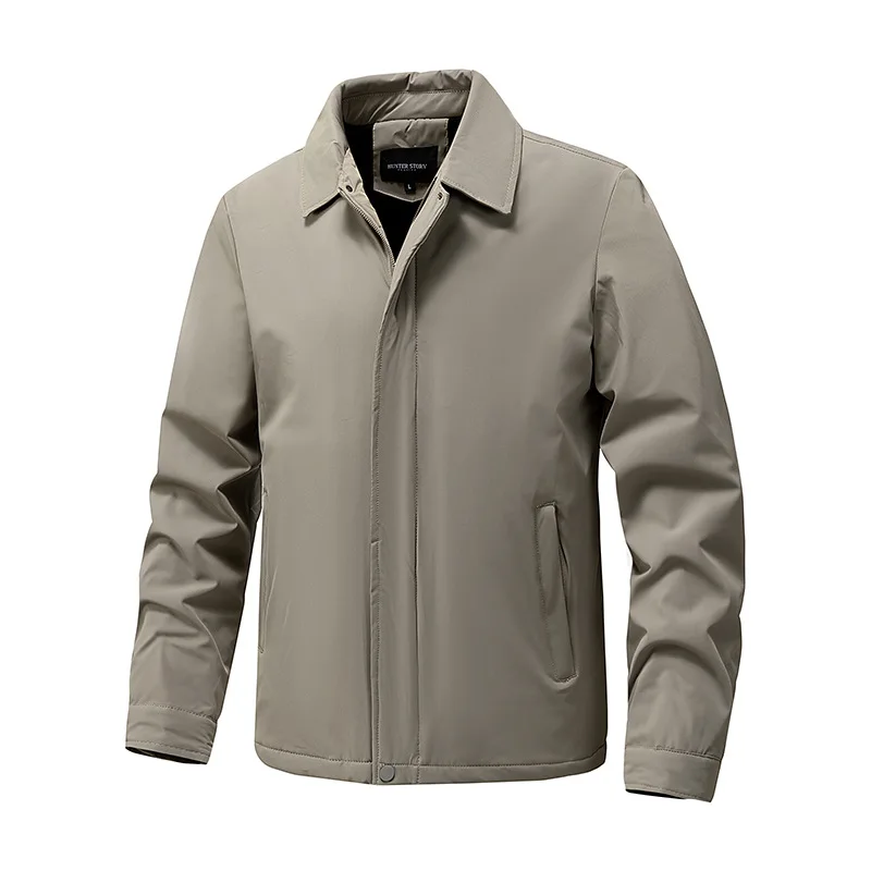 

Men's Warm Business Executive Lapel Jacket 2025 New Style Autumn Winter Outerwear Coat for Men