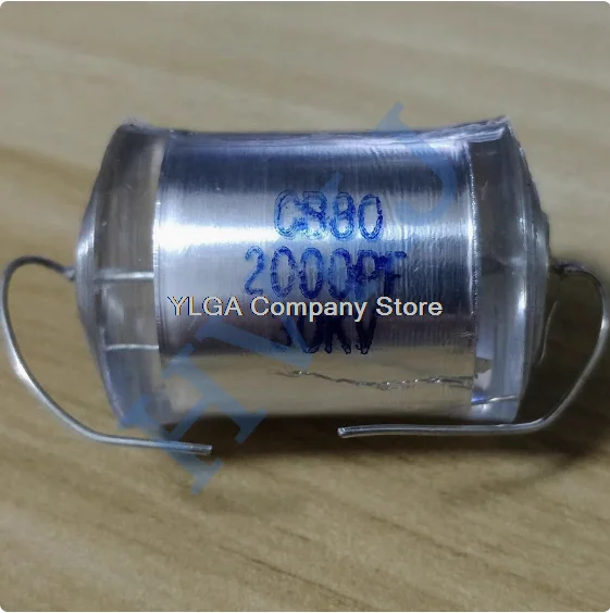 CB80 high-voltage film capacitor 30KV2000PF oil immersed 202J double voltage power supply for 5% use        1PCS -1lot