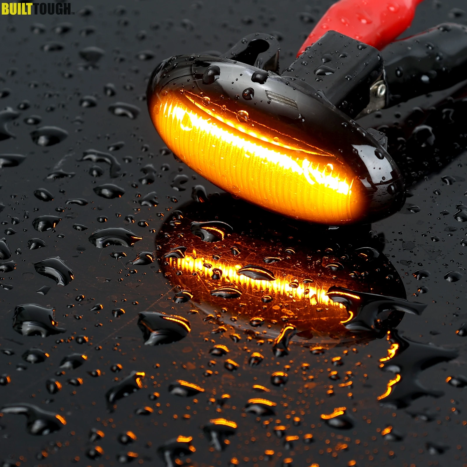 2x LED Dynamic Turn Signal Side Marker Light For Peugeot 1007 107 108 206 301 307 407 4007 607 Partner Expert Traveller Smoked
