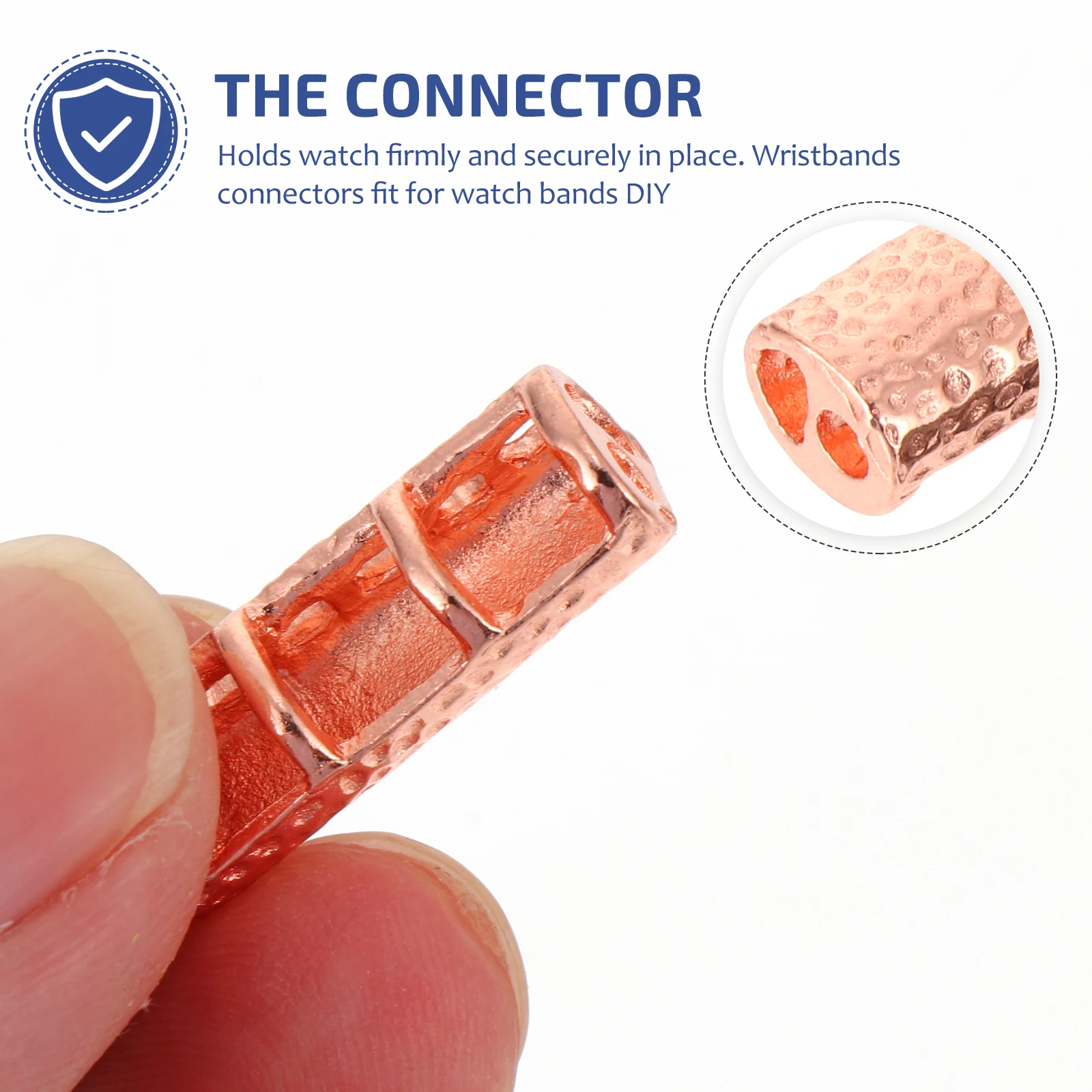 

10pcs Band Connector Zinc Alloy Shining Durable Adapter For Watch Strap Making Link Header Smart Watch Accessories Connector