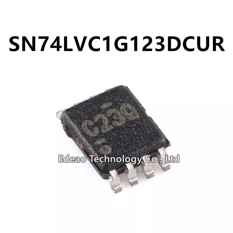 10~100Pcs/lot NEW SN74LVC1G123DCUR VSSOP-8 SN74LVC1G123DCU SN74LVC1G123 74LVC1G123 LVC1G123 SMD Marking:C23* C23Q C23R C23J