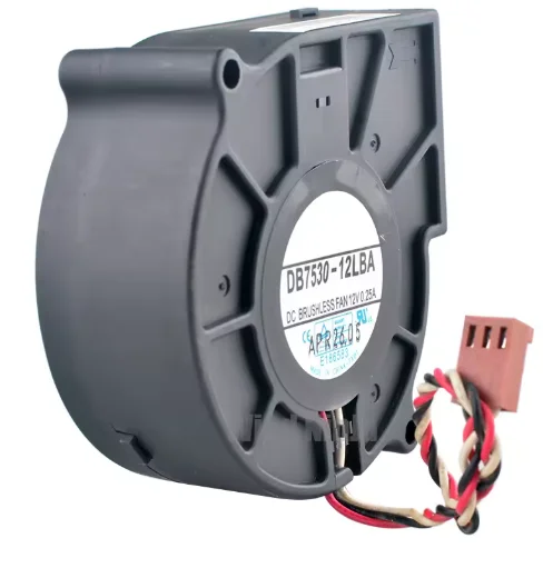 

For DB7530-12LBA 7.5cm 75mm blower fan 75x75x30mm DC12V 0.25A 3pin Double ball bearing centrifugal fan cooling fan