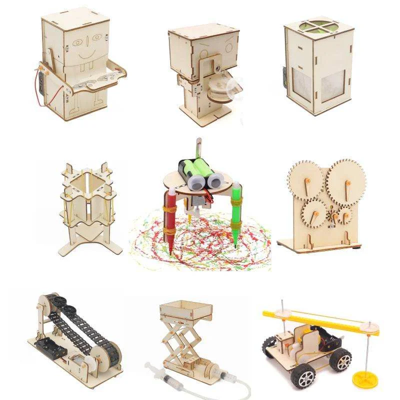 DIY Handmade Small Production Physical Model Assembly Craft Technology Science Experiment Educational Toy Project for School Kid