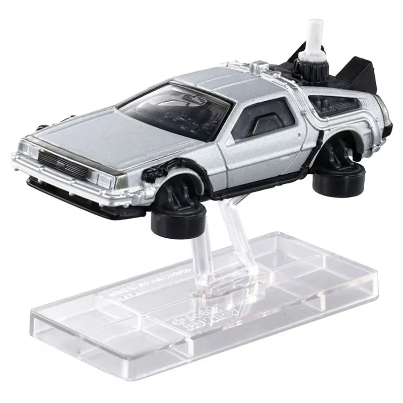 Takara TOMY Tomica Premium Unlimited Back to the Future DMC-12 DeLorean Diecast Alloy Model Toy Car for Boys Gift
