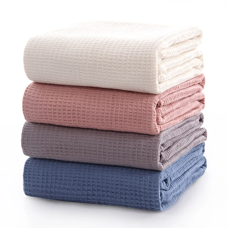 Waffle Bath Sheet Body Towel for Adults, Bath Towel, Women and Men, 100 Cotton, High Quality, 105*150 cm