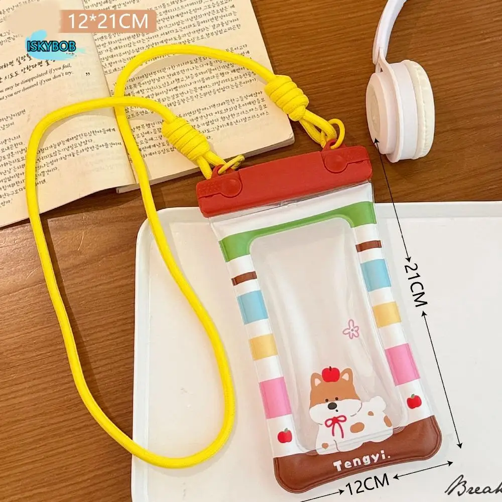 

Transparent Waterproof Mobile Phone Bag Touch Screen PVC Floating Phone Dry Cover Underwater Dry Cartoon