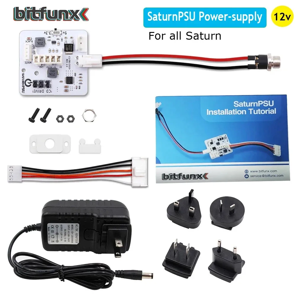 BitFunx V2.1 SaturnPSU Power Supply 12V For SEGA All Saturn Consoles Retro Video Game Console Replacement