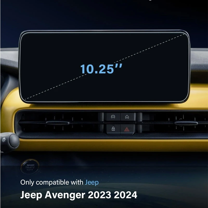 Touchscreen Protector Tempered Glass For JEEP Avenger 2023 2024 2025 10.25 inch car infotainment navigation Avenger accessories