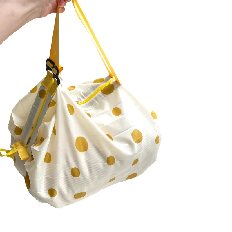 1 Stück faltbare Einkaufstaschen, faltbare Aufbewahrungstasche mit Griff, tragbare Reise-Tarnhandtaschen, große Kapazität, Nylontasche – Detail 14