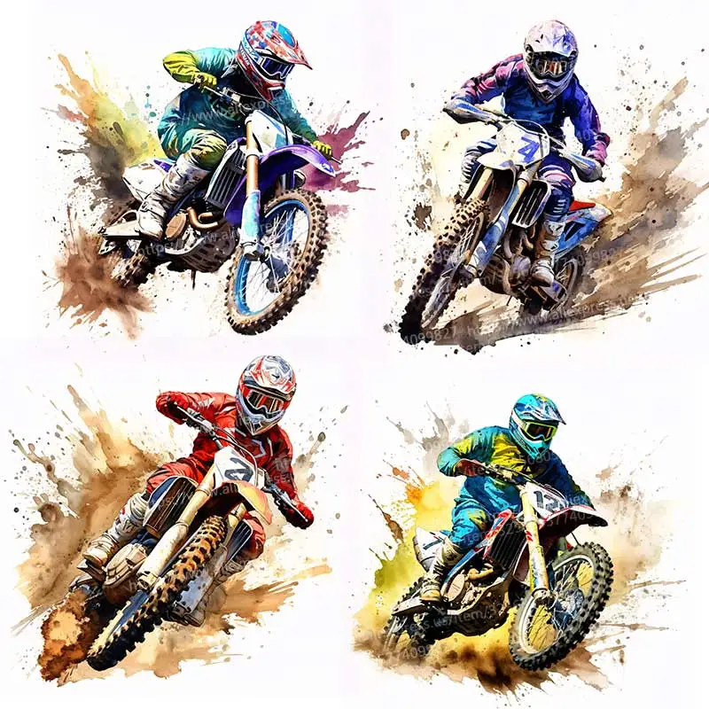

Motocross Rider Wall Stickers Living Room Sofa Background Decoration Decal For Home Decor Boy Room Art Decals Sticker S858