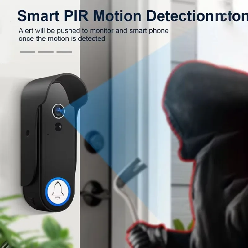 WiFi Video Doorphone System for Apartments IP SIP Intercom with Smartphone Compatibility