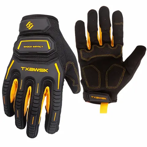 1 par de guantes de trabajo para hombres y mujeres, guantes de trabajo mecánicos de utilidad pantalla táctil de alta destreza para multiusos, excelente agarre