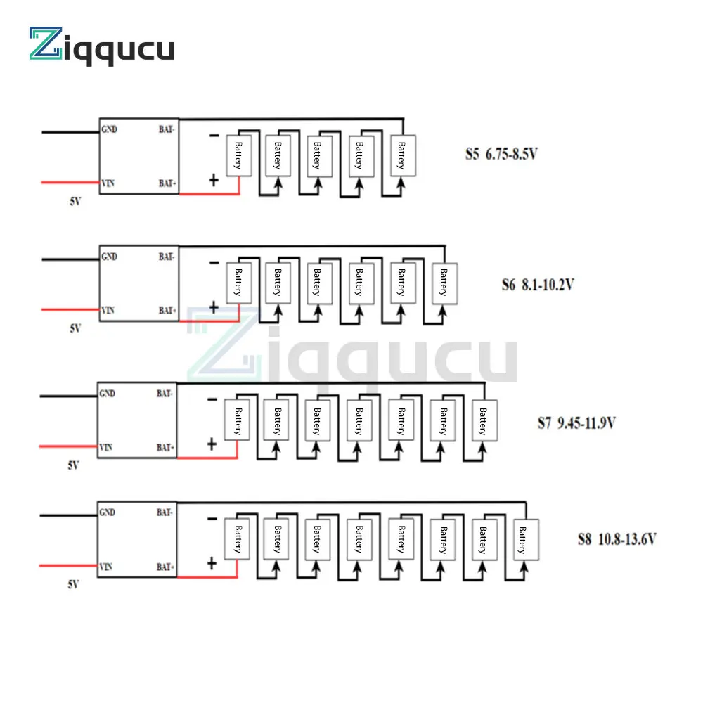 Type-C USB 5V DC CJC5288 Fixed Voltage Power Trigger Module DC 5V 500mA CN3085 Terminal Interface Battery Charging Board Module