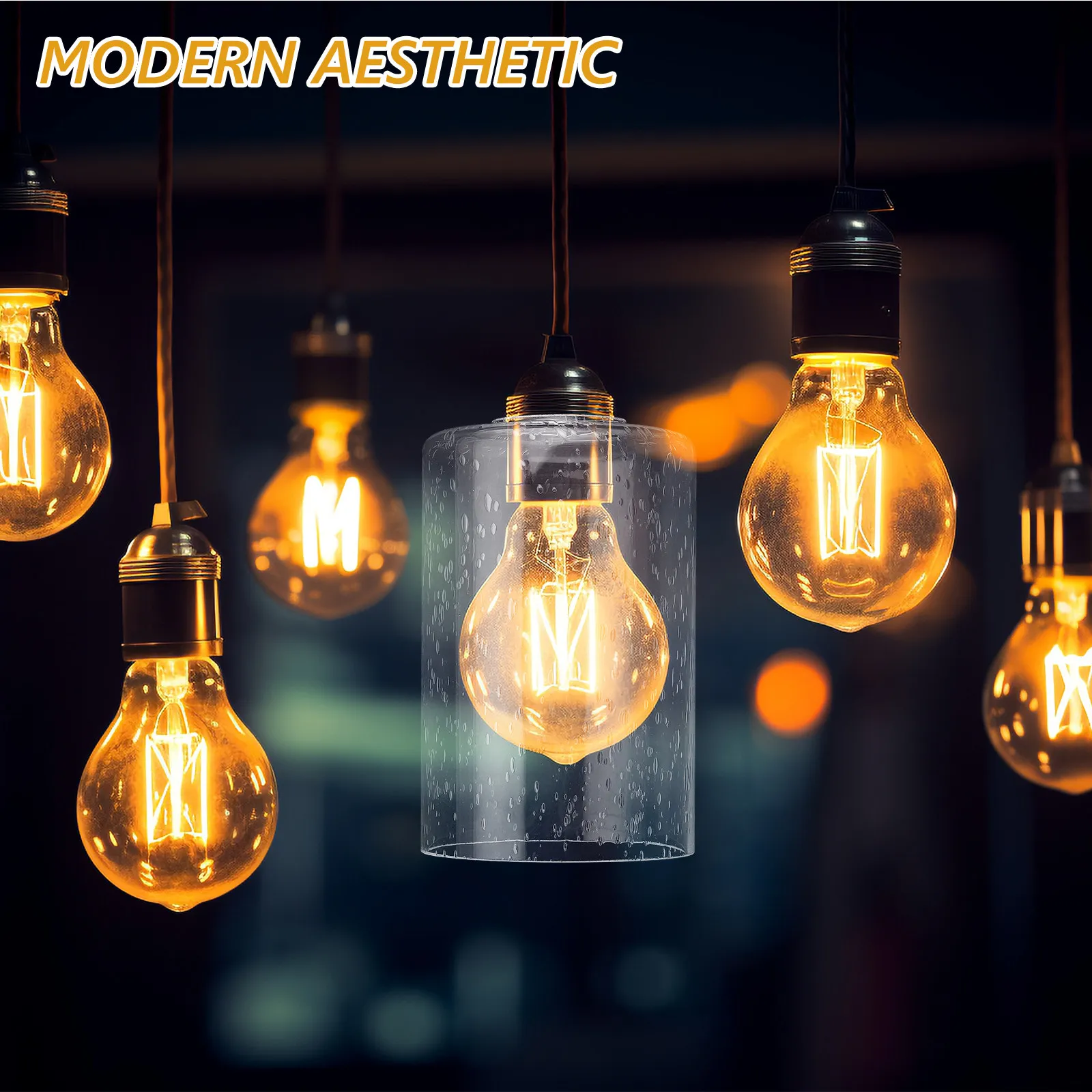 Glass Lampshade Replacement Clear Cylindrical Shade for Table Lamps Wall Sconces Ceiling Pendants Floor Lamps
