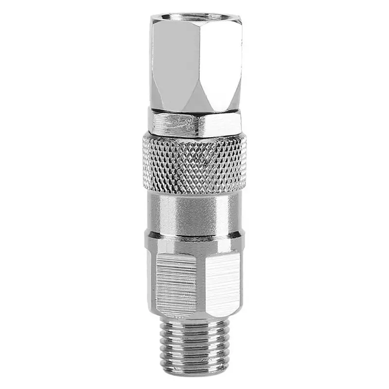 AFOURT-1/4-Zoll Edelstahl-Pistolen-Airless-Farbsprühschlauch Airless-Hochdrucksprühschlauch mit Drehgelenk – Detail 3